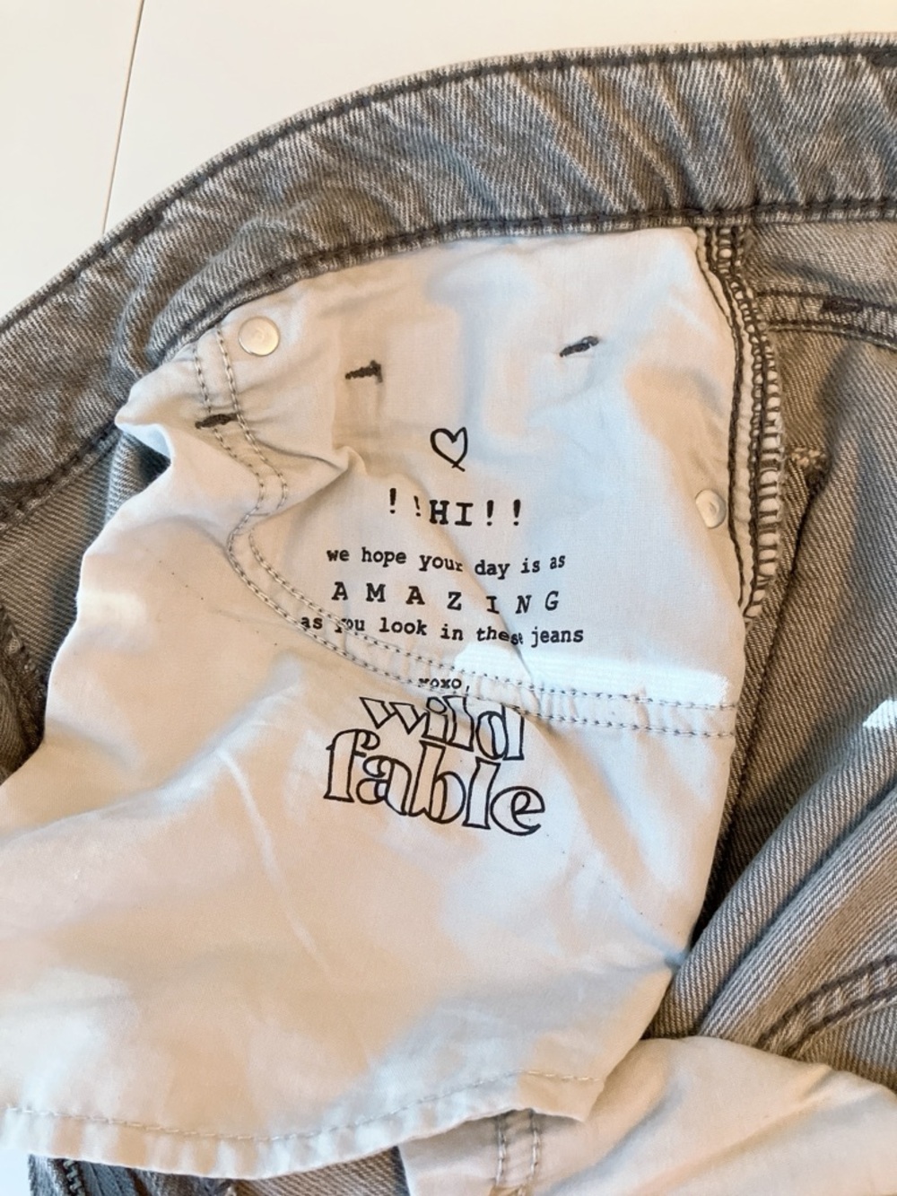🏁Wild Fable Mid-Rise Wide-Leg Baggy Cargo Jeans Size 8 (Medium) - Picture 6 of 9